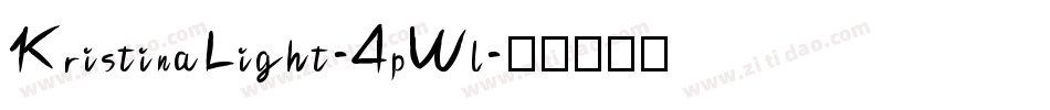 KristinaLight-4pWl字体转换