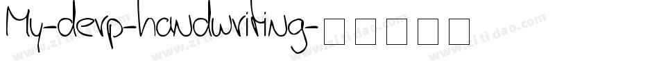 My-derp-handwriting字体转换