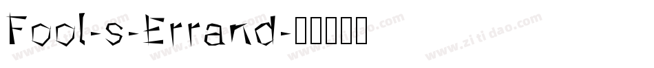 Fool-s-Errand字体转换