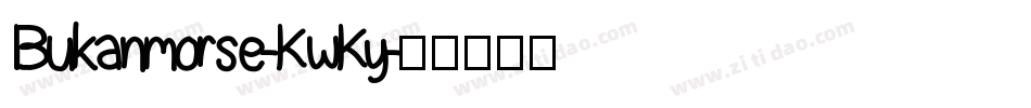Bukanmorse-KwKy字体转换