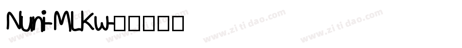 Nuni-MLKw字体转换