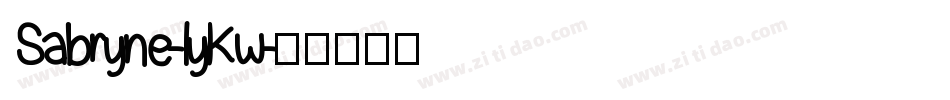 Sabryne-lyKw字体转换