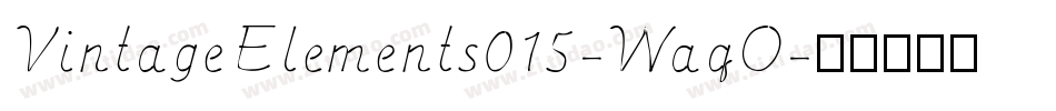VintageElements015-WaqO字体转换