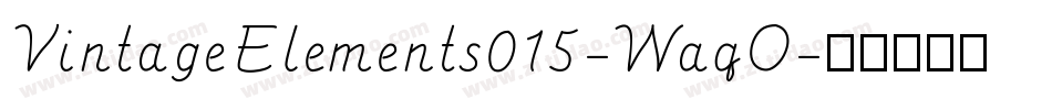 VintageElements015-WaqO字体转换