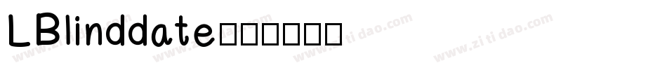 LBlinddate字体转换