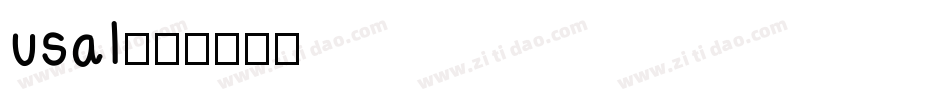 usal字体转换