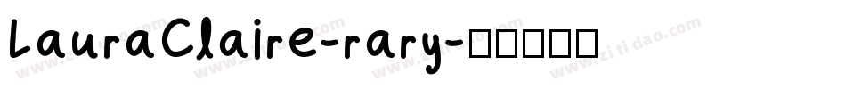 LauraClaire-rary字体转换