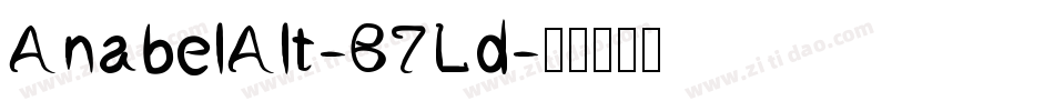 AnabelAlt-B7Ld字体转换