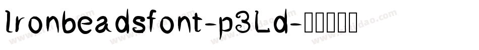 Ironbeadsfont-p3Ld字体转换