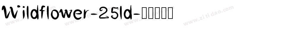 Wildflower-25ld字体转换