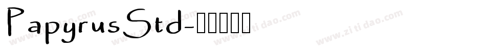 PapyrusStd字体转换