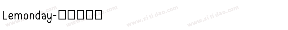 Lemonday字体转换