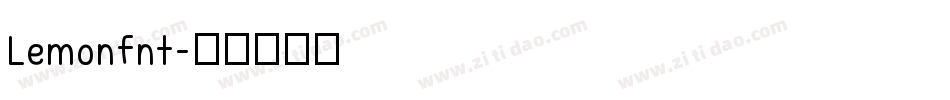 Lemonfnt字体转换