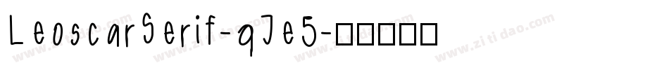 LeoscarSerif-qJe5字体转换