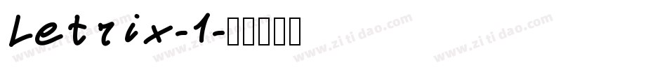 Letrix-1字体转换