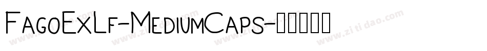 FagoExLf-MediumCaps字体转换