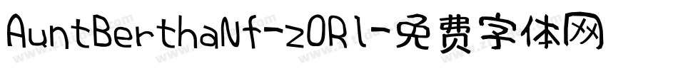 AuntBerthaNf-z0Rl字体转换