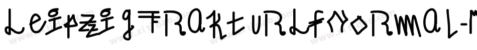 LeipzigFrakturLfNormal-MWDe字体转换