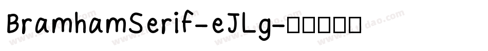 BramhamSerif-eJLg字体转换