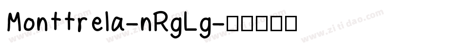 Monttrela-nRgLg字体转换