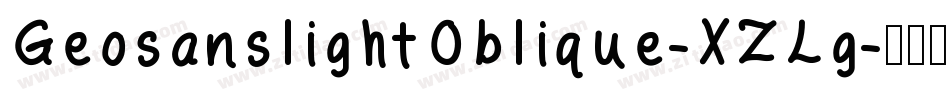 GeosanslightOblique-XZLg字体转换