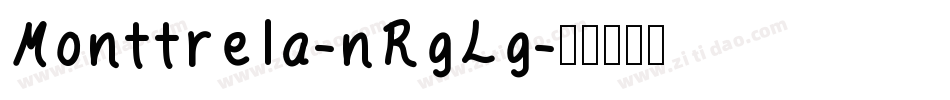 Monttrela-nRgLg字体转换