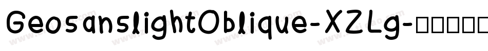 GeosanslightOblique-XZLg字体转换