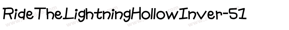RideTheLightningHollowInver-511zL字体转换