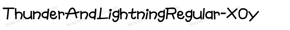 ThunderAndLightningRegular-X0y9字体转换