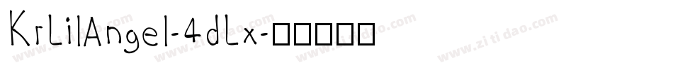 KrLilAngel-4dLx字体转换