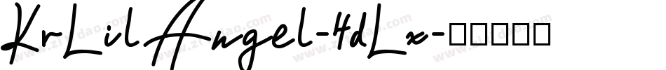 KrLilAngel-4dLx字体转换