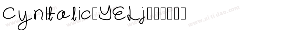 CynItalic-YELj字体转换