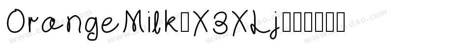OrangeMilk-X3XLj字体转换