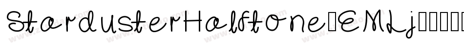 StardusterHalftone-EMLj字体转换