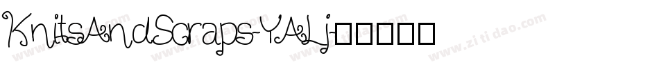KnitsAndScraps-YALj字体转换 KnitsAndScraps-YALj字体转换