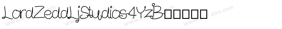 LordZeddLjStudios-4YzB字体转换