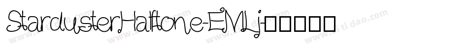 StardusterHalftone-EMLj字体转换