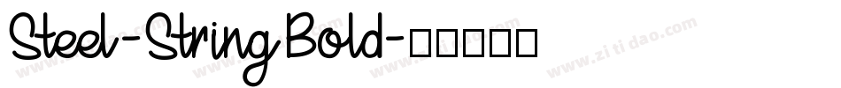 Steel-StringBold字体转换