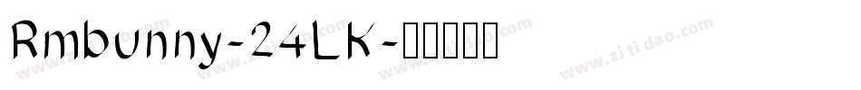 Rmbunny-24LK字体转换