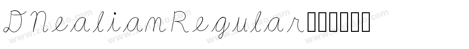 DNealianRegular字体转换