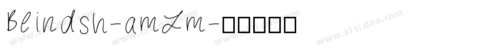 Blindsh-amLm字体转换