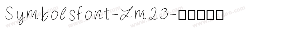 Symbolsfont-Lm23字体转换