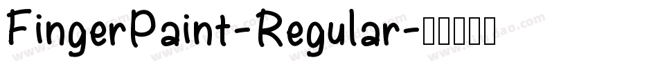 FingerPaint-Regular字体转换