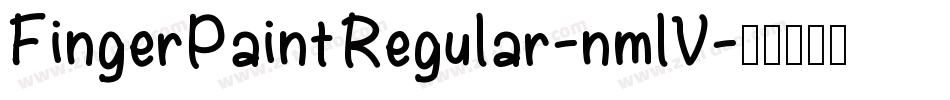 FingerPaintRegular-nmlV字体转换