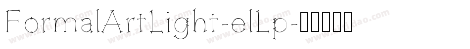 FormalArtLight-elLp字体转换