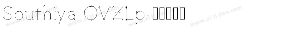 Southiya-OVZLp字体转换