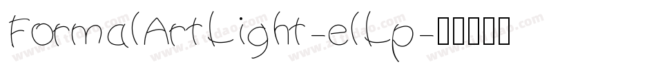 FormalArtLight-elLp字体转换