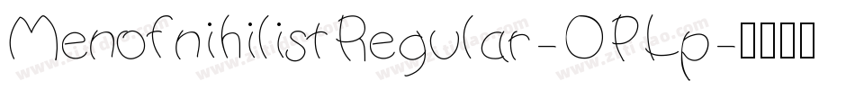 MenofnihilistRegular-OPLp字体转换