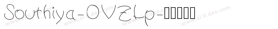 Southiya-OVZLp字体转换