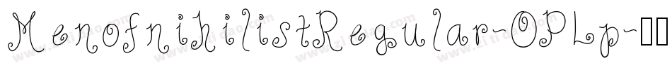 MenofnihilistRegular-OPLp字体转换